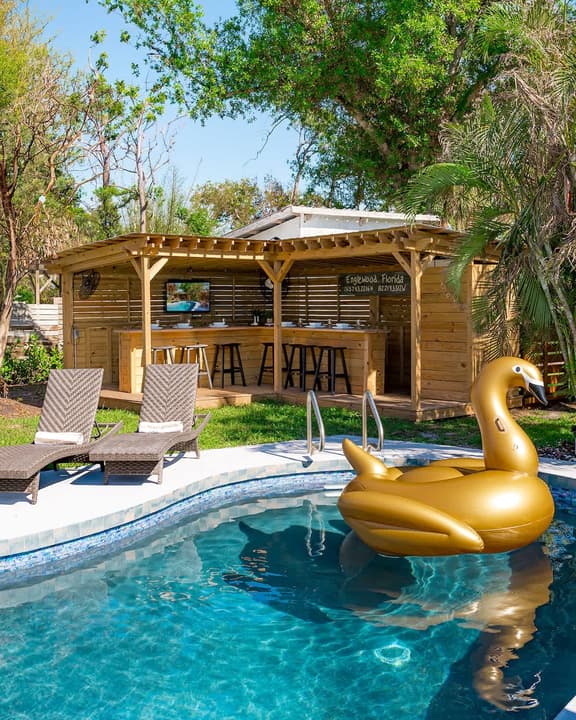 Tropical Escape w/ Heated Pool, Bar & Pet-Friendly - Image 1